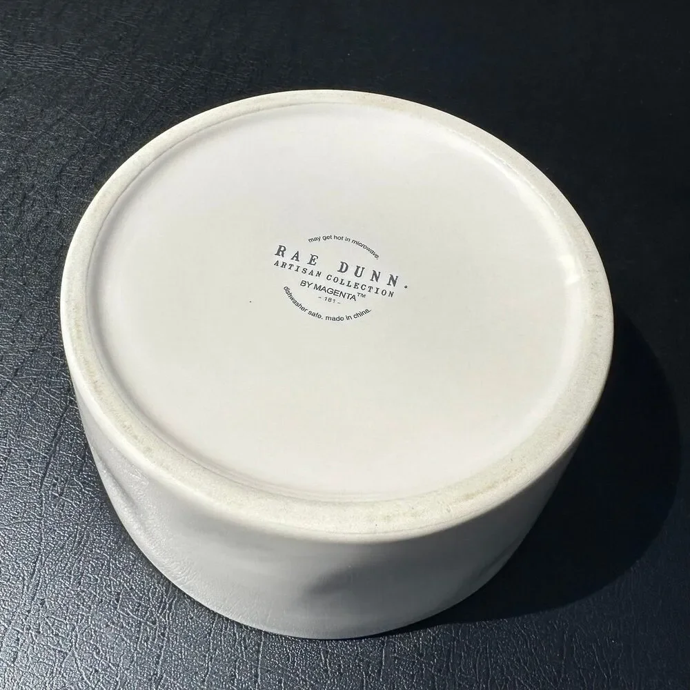 Rae Dunn Chow Down Dog Pet Bowl 8